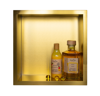 Półka wnękowa WALL-BOX ONE 30×30 cm Gold/Złota