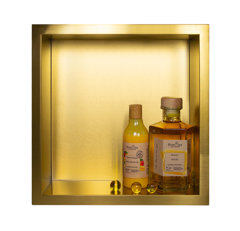 Półka wnękowa WALL-BOX ONE 30×30 cm Gold/Złota (1)